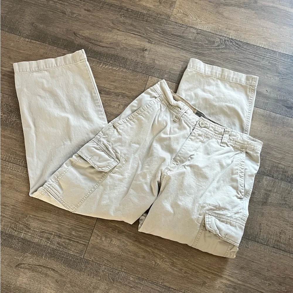 Old Navy Men's Beige Cargo Pants - Casual Utility Style Size 29x30 GUC